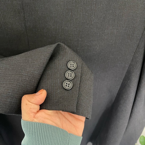 Monsieur By Givenchy Four Button Closure Pure Wool Sports Coat/Suit Jacket 43L - Picture 11 of 12